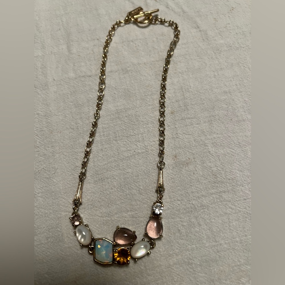 Jewelmint Gold tone Shell Glass Chain